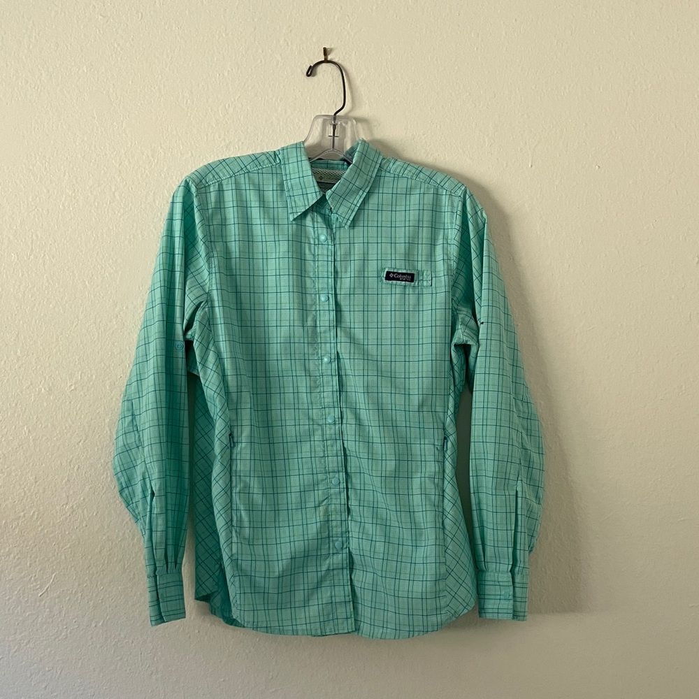 Green Colombia PFG Button Down Shirt